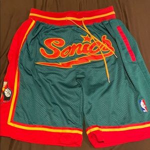 Just Don Seattle Supersonics shorts
